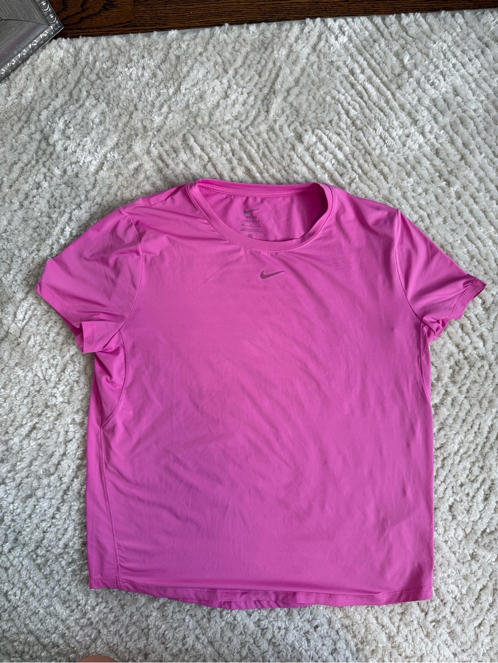 Nike Women's Bright Pink Short Sleeve Dri-FIT Tee